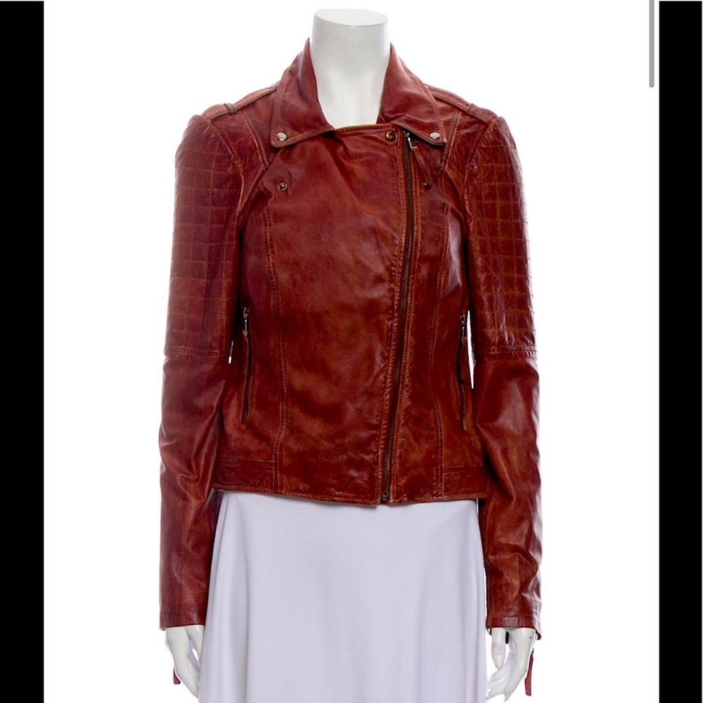 Sw 3 Bespoke leather jacket brown size M
